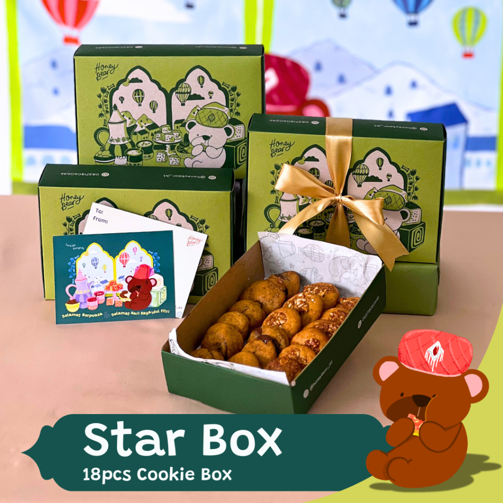

STAR BOX 18pcs | HAMPERS RAMADAN IDUL FITRI LEBARAN KUE KERING COOKIES