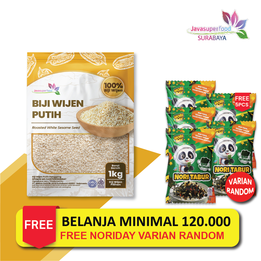 

[HALAL] BIJI WIJEN PUTIH 100% (1KG/500GR) / WHITE SESAME SEEDS