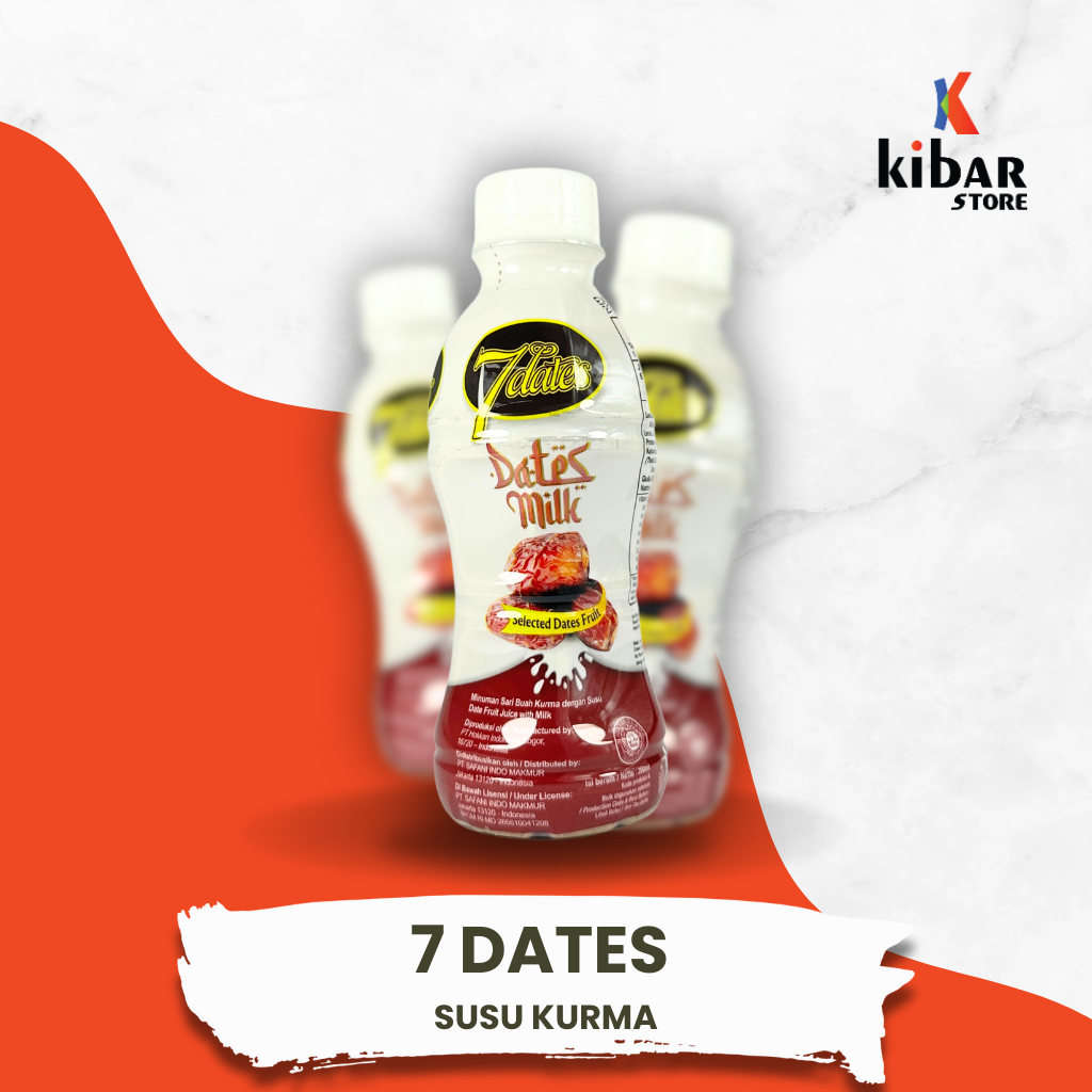 

7DATES SUSU KURMA 200 ML 1 KARTON ISI 24 KEMASAN HALAL NIKMAT MENYEHATKAN