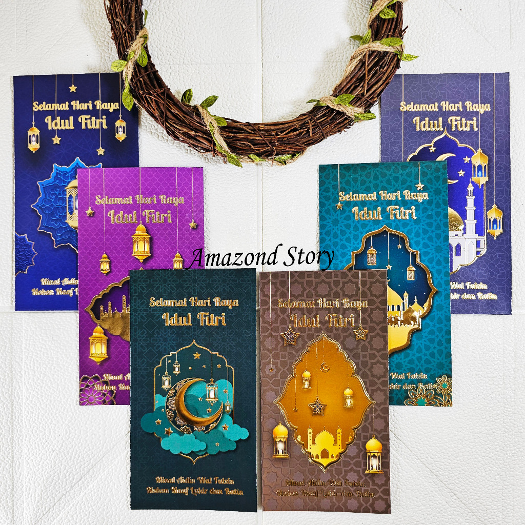

AMPLOP ANGPAU LEBARAN IDUL FITRI PREMIUM GOLD FOIL UKURAN PANJANG ISI 6 PCS / AMPLOP MEWAH MURAH