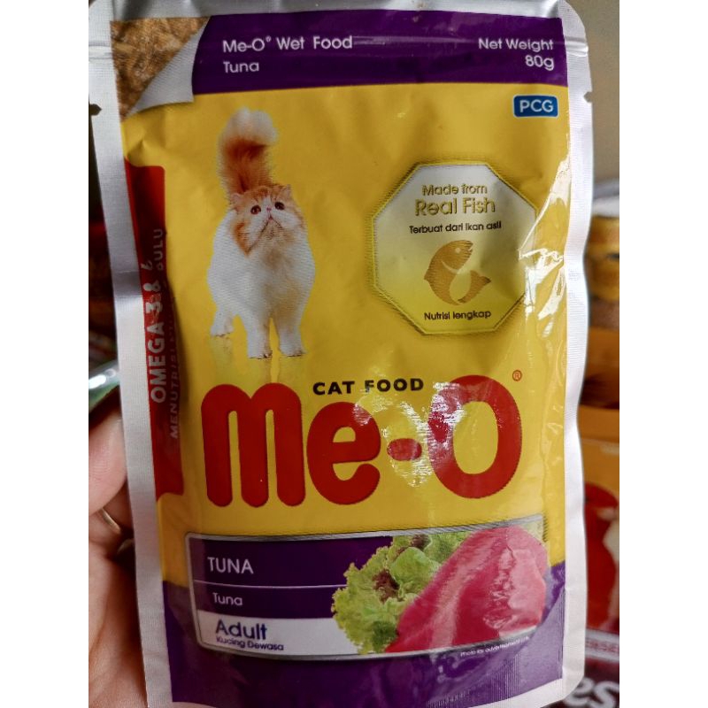 MEO SACHET 80 GRAM, MAKANAN KUCING WET FOOD, PAKAN KUCING MEO WET FOOD SACHET RASA TUNA