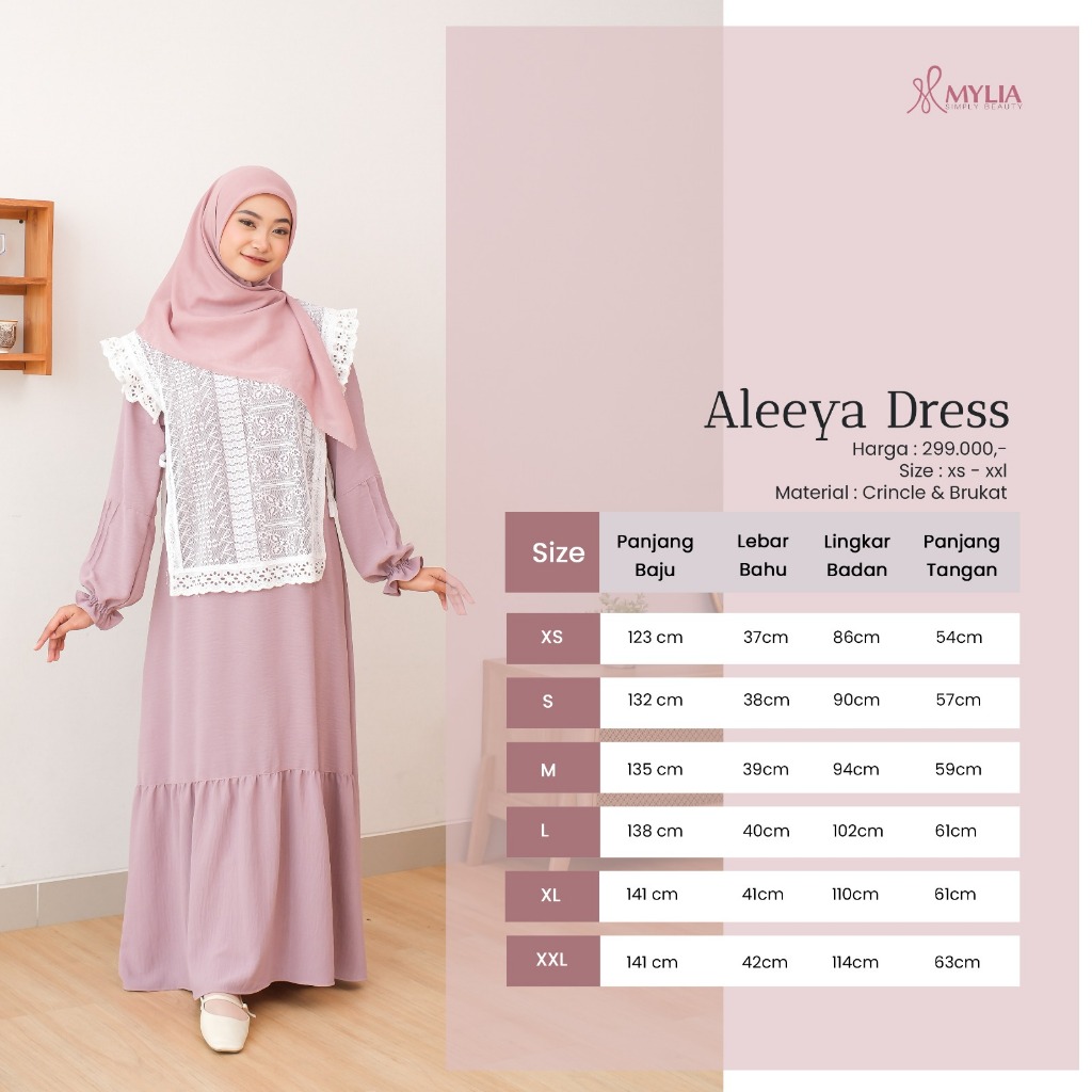 RB Mylia Raya Series Couple Aleeya Dress & Alif Koko Sage Green
