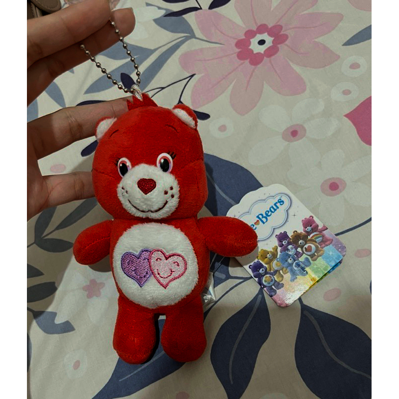 Ganci Boneka Bag Charm Care Bears Merah