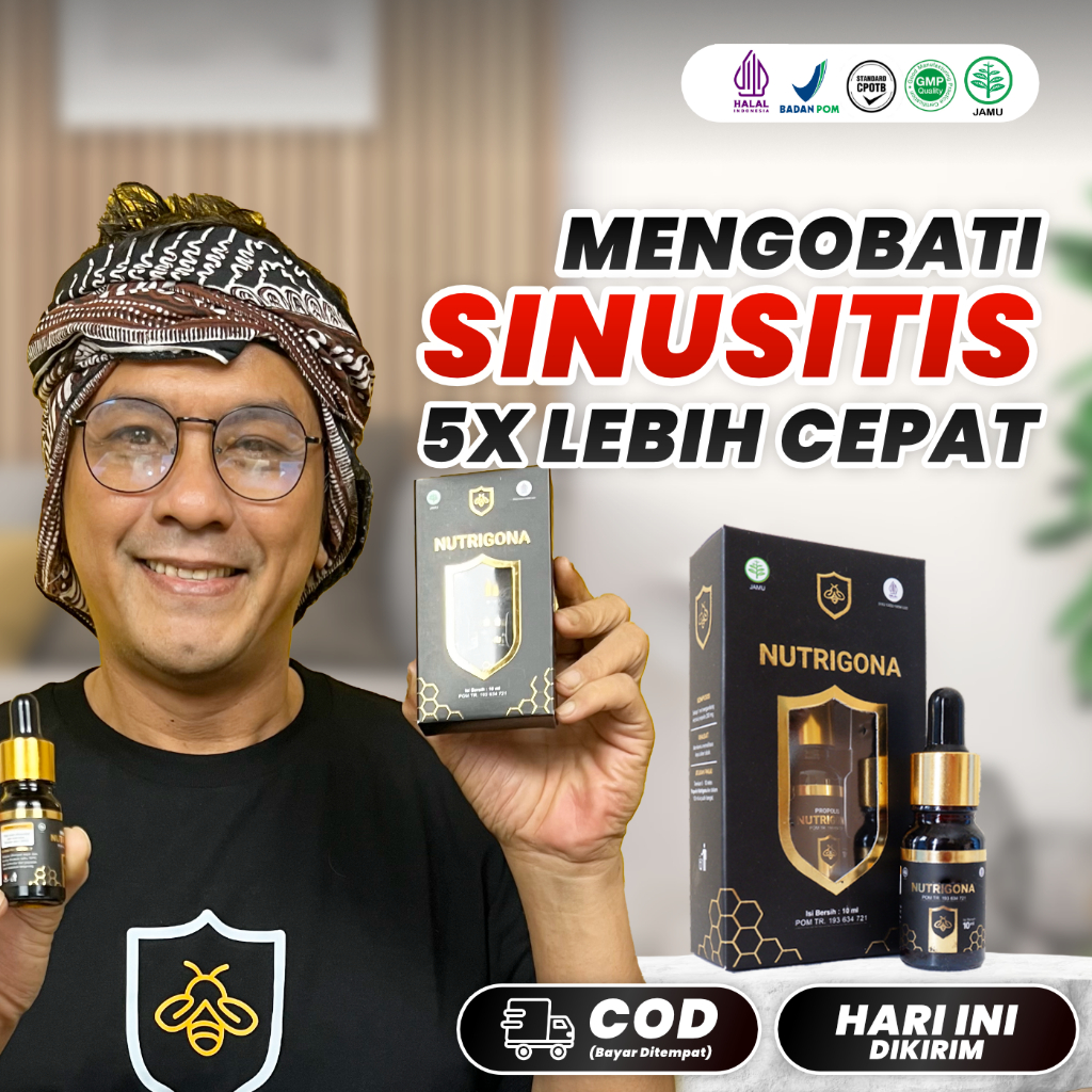 Obat Tetes Nutrigona - Mengobati Sinusitis, Obat Herbal Sinusitis, Herbal untuk Sinusitis Kronis, At