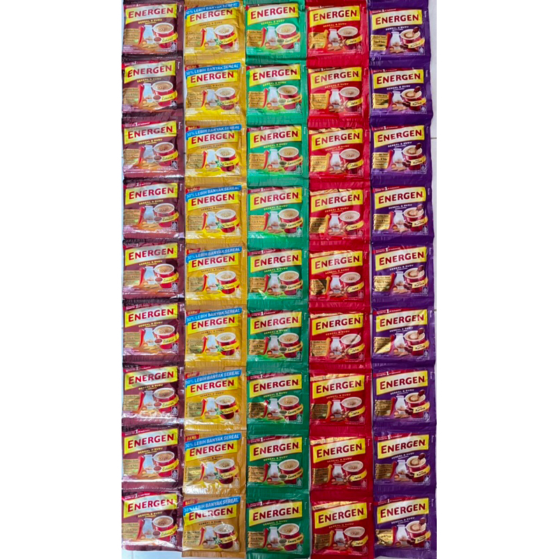 

ENERGEN Susu & Sereal Rasa Vanila, Coklat, Jahe, Kacang Hijau