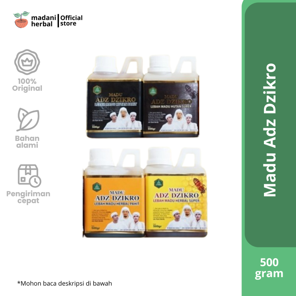 

Madu Adz Dzikro AzZikra Azzikro Madu Murni Hutan Herbal Super Pahit 500 gram