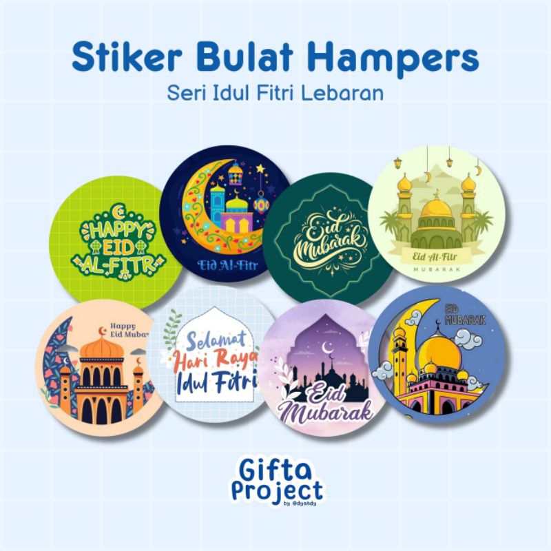 

10pcs Stiker Kotak Hampers Toples Lebaran Idul Fitri Gifta Project