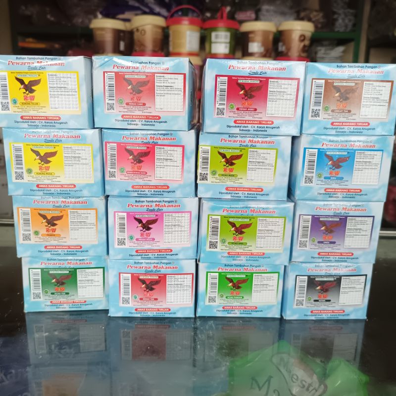 

sumbo R&W Sumbo RW pewarna makanan rajawali per slop isi 12,5mlx12 botol