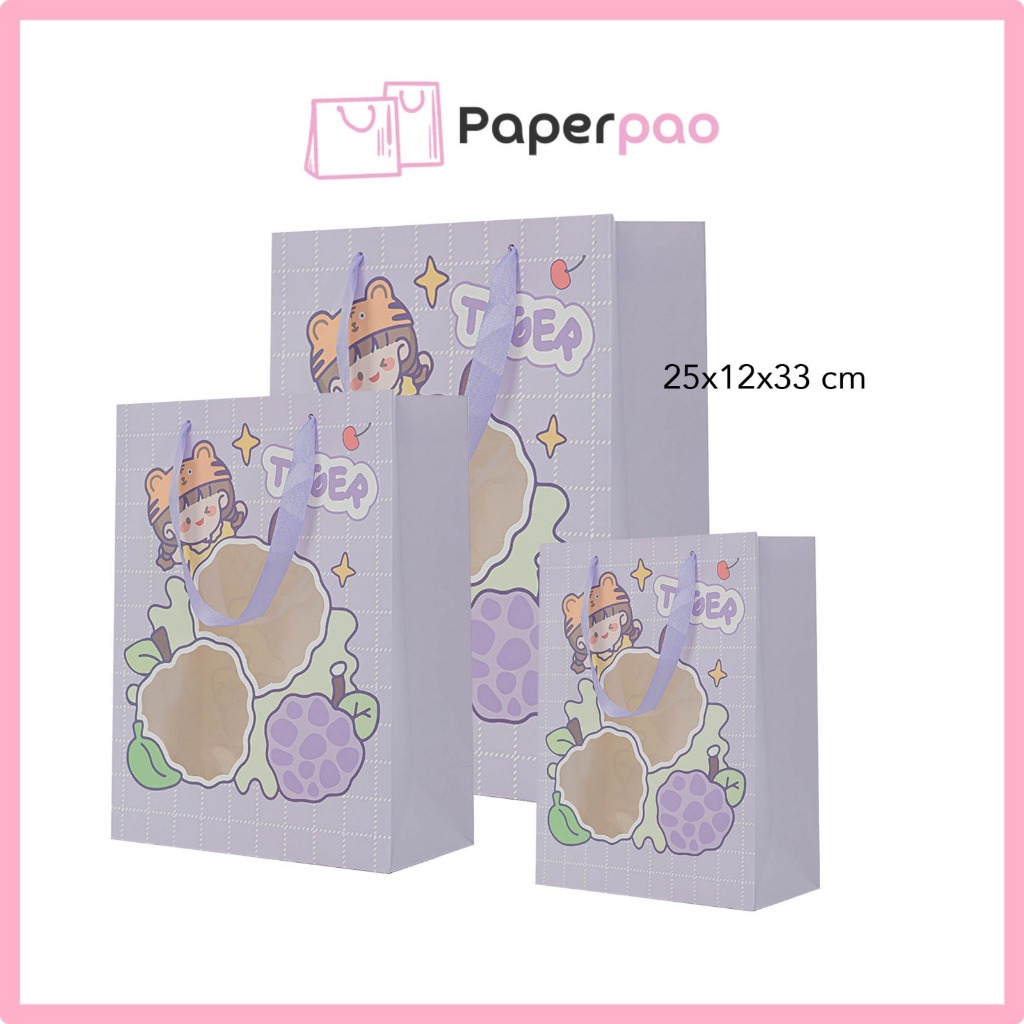 

PAPERPAO - MIX Paper Bag MIKA Kantong Tas Ulang tahun Goodiebag Kantong Hampers Kantong Ultah