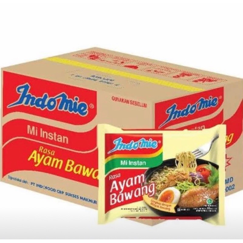 

INDOMIE AYAM BAWANG MIE KUAH 1 KARTON ISI 40 BUNGKUS