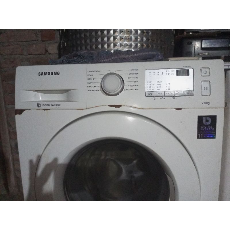 water level mesin cuci Samsung front loading inverter