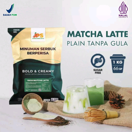 

Powder Drink JPS Bubuk Minuman Rasa MATCHA LATTE PLAIN 1Kg