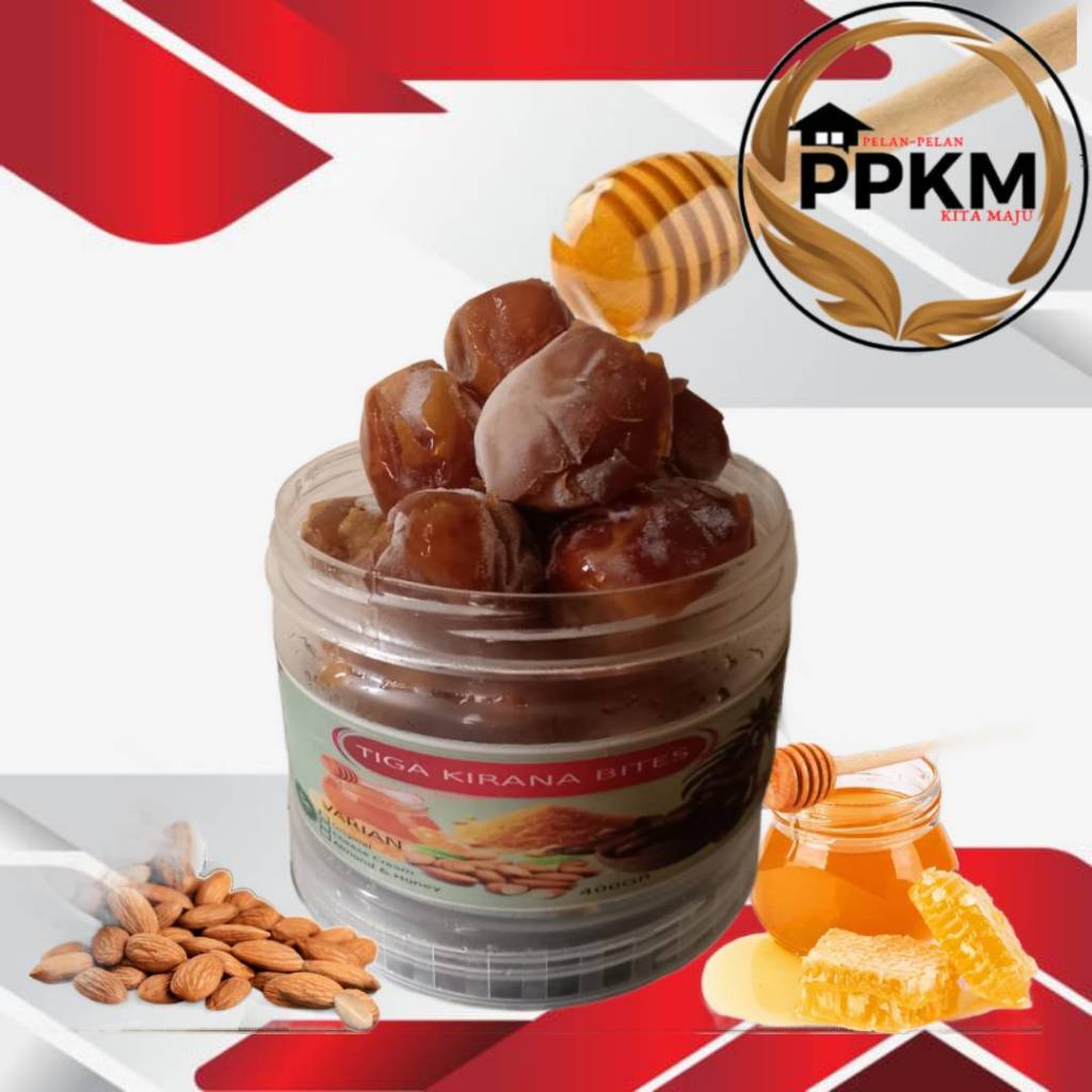 

KURMA SUKARI ISI KACANG ALMOND/KURMA RAJA/KURMA PREMIUM ISI ALMOND