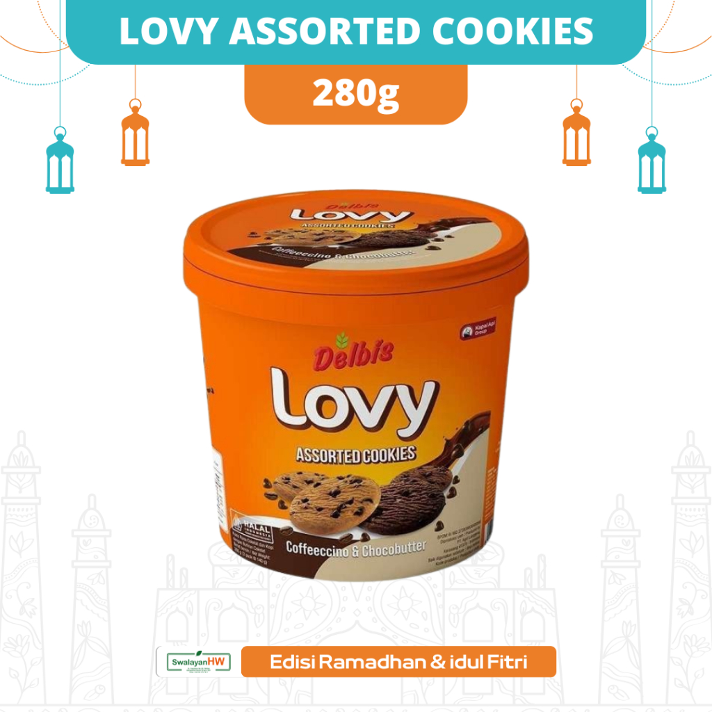 

DELBIS LOVY ASSORTED COOOKIES ISI 2PACK @140g [280g] COFFEECCINO & CHOCOBUTTER