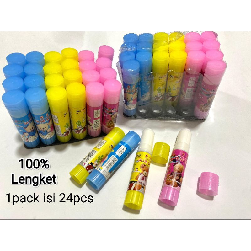 

lem kertas stick glue stick 24pcs