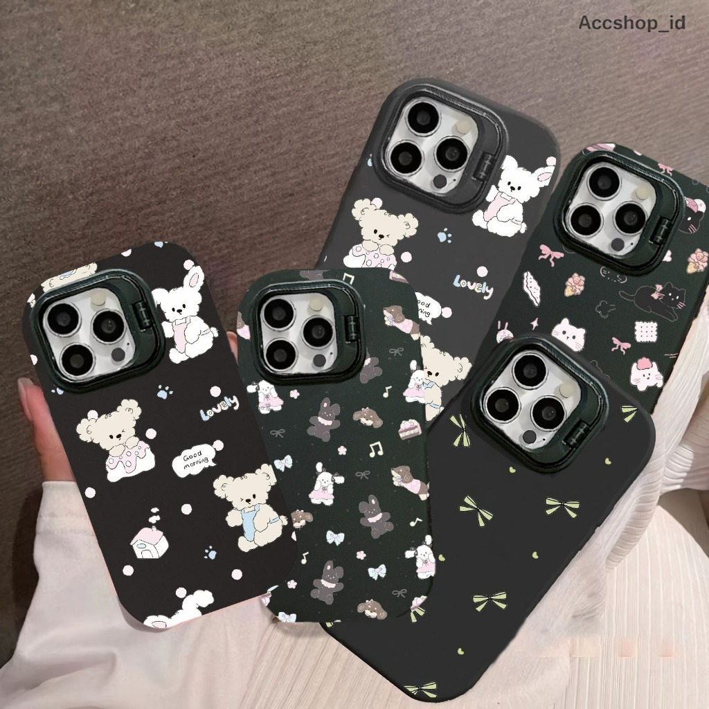 SOFTCASE FOR IPHONE X XS MAX 7 7+ 8 8+ 11 12 13 14 15+ MAX SS1151 AESTHETIC BLACK CUTE CASING CASE A