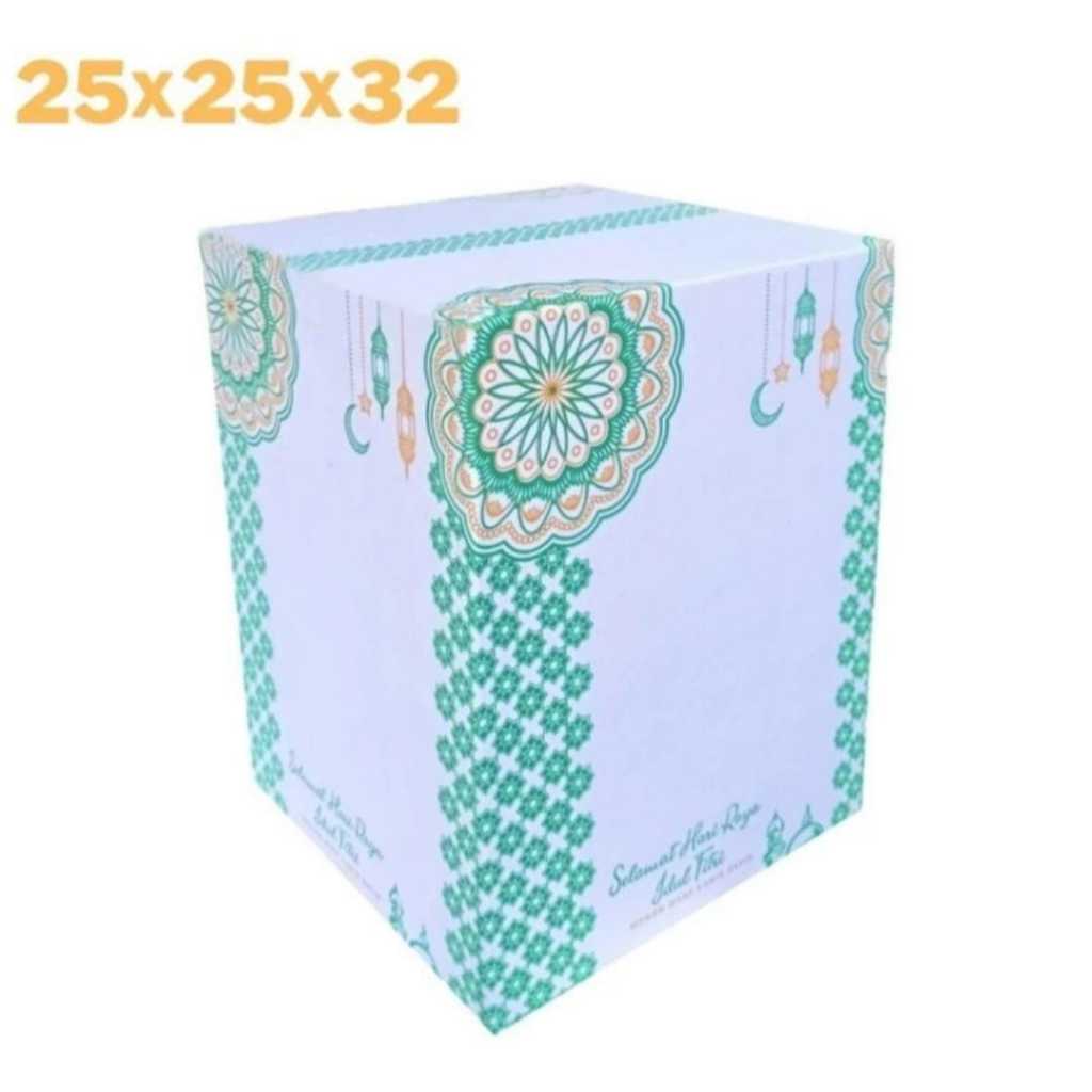 

BOX PARSEL (SEDANG) 25 X25 X 32 KARDUS/PARSEL/LEBARAN/IDUL FITRI 10pcs