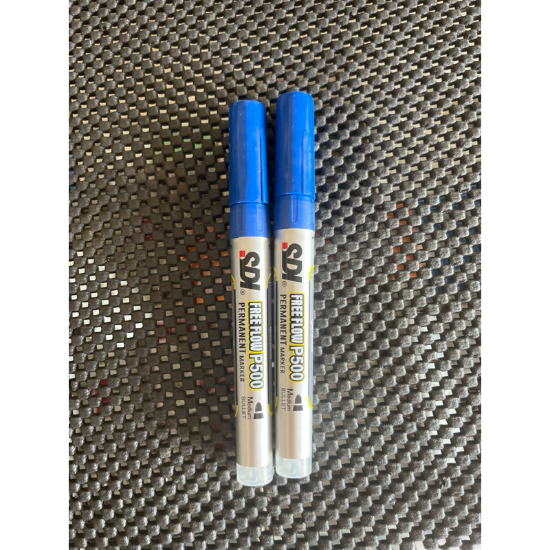 

spidol permanent marker warna biru