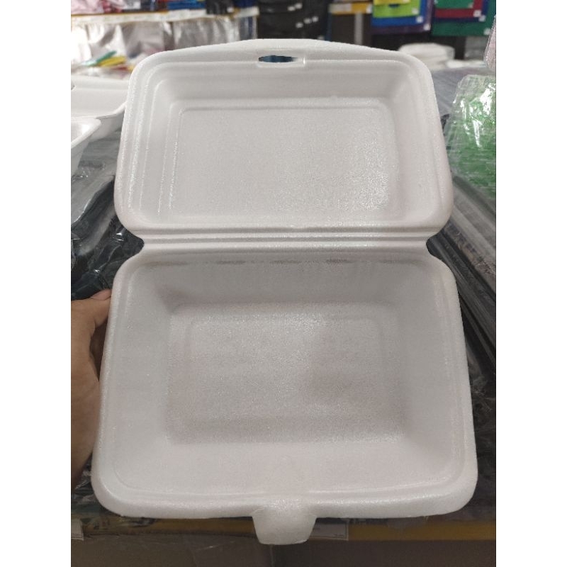 styrofoam nasi / styrofoam makanan dalam dan dangkal