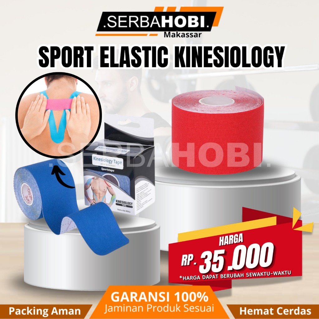 Kinesio Tape Tapping Tepping Taping Olahraga 2.5M/5M
