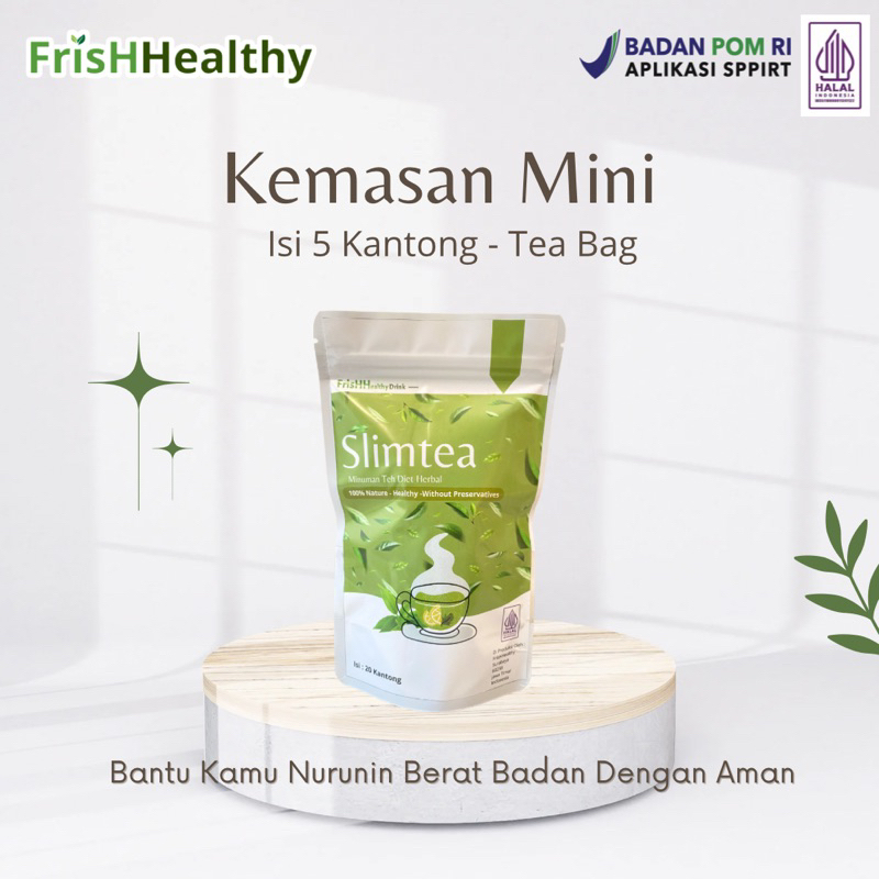 

Greentea - Teh Hijau - Slimtea - Isi 5 Tea Bag - Teh Diet