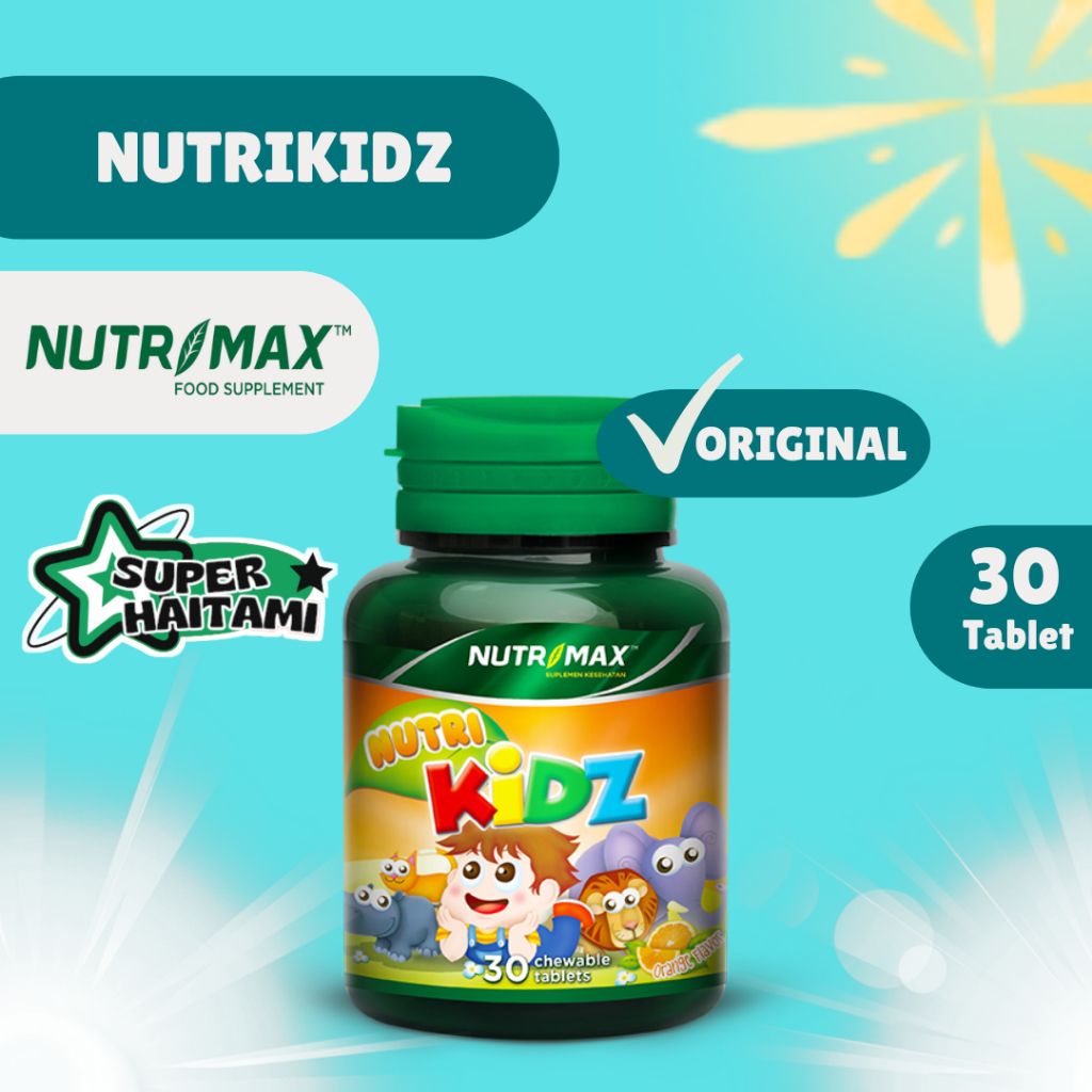 Nutrimax Nutrikidz 30 Tablet Kunyah Multi Vitamin Mineral DHA