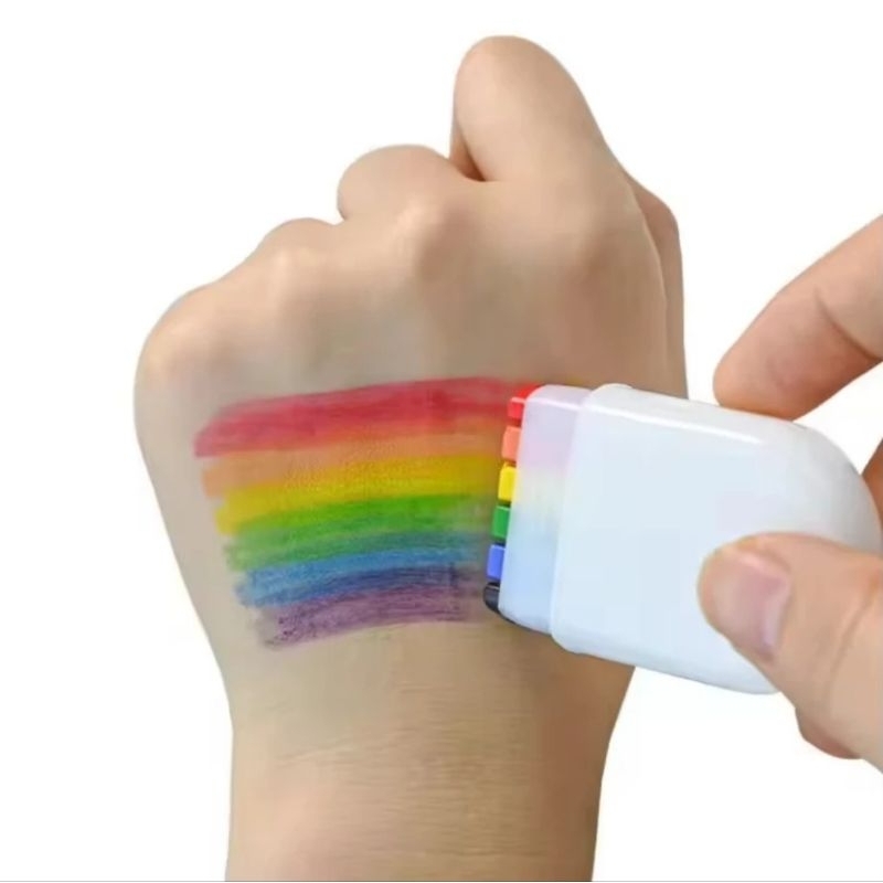 

READY Cat Krayon Pelangi Pesta Ulang Tahun Pelangi Tema Warna-warni