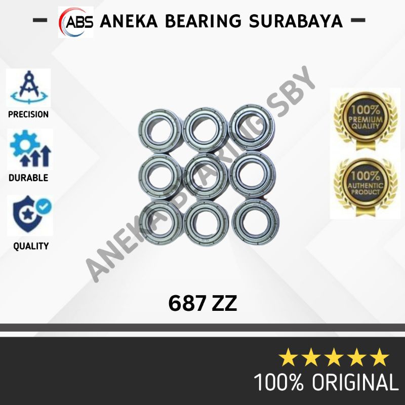 BEARING 687 ZZ MURAH 687ZZ LAKER MOBIL DINAMO PANCING 7X14X5