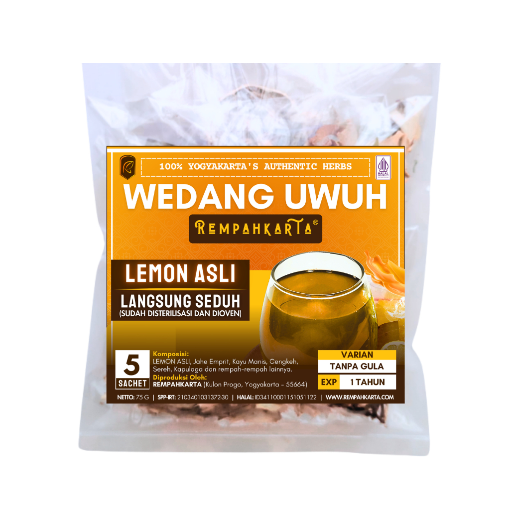 

REMPAHKARTA Wedang Uwuh Lemon (5 Sachet) - Sugar Free