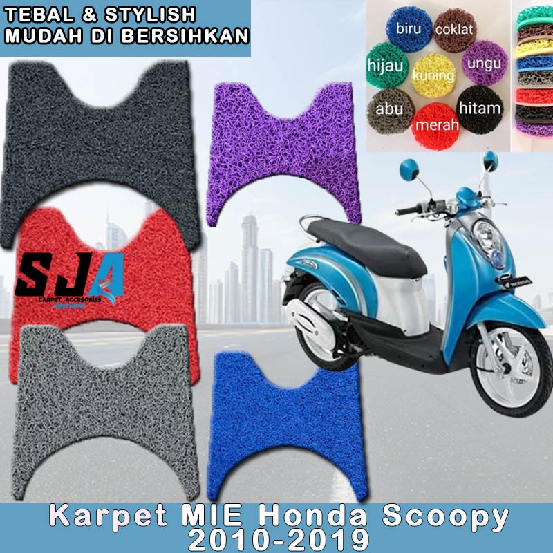 Karpet Mie Bihun Honda Scoopy Lama 2010-2019 Bahan Tebal