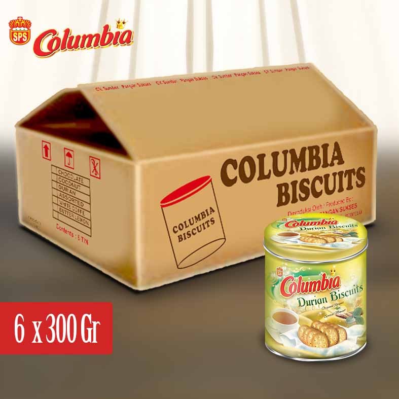 

COLUMBIA BISKUIT KALENG DURIAN 6 x 300GR