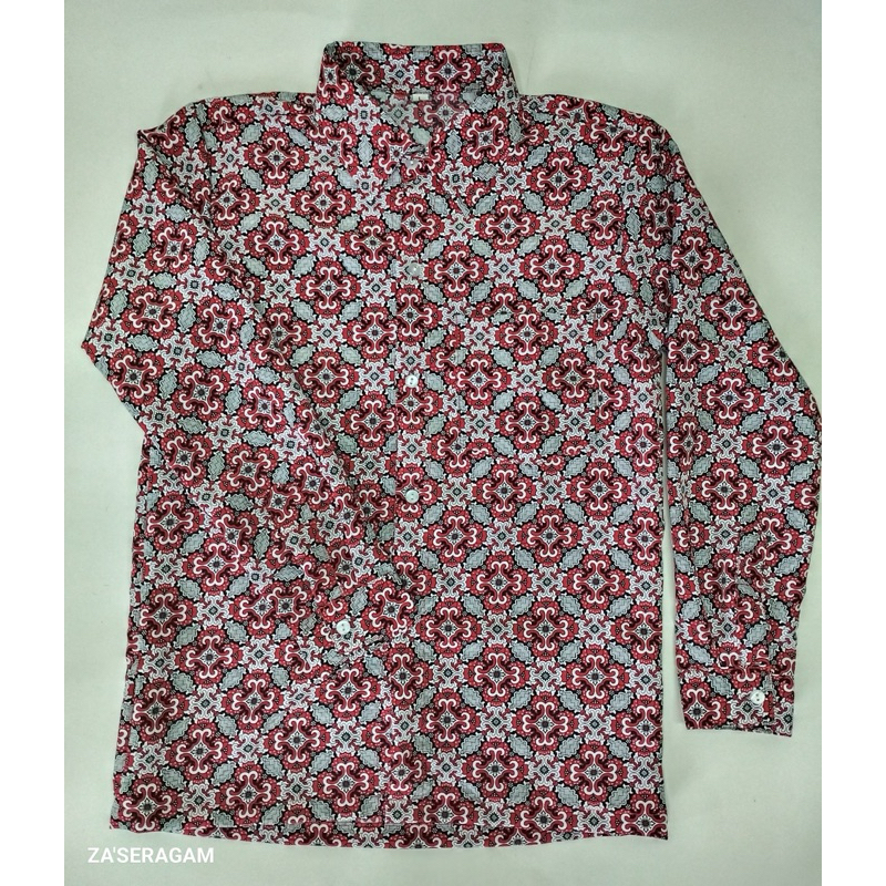 Batik SD/Batik MI/Seragam Batik Sekolah SD MI tsanawiyah/Motif Nusa Merah