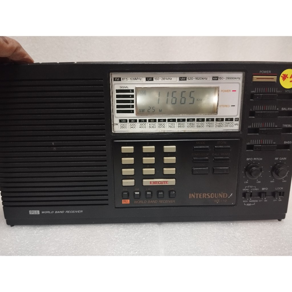 Multiband Radio Receiver FM/AM/SSB Intersound WE-12 (Unit No. 1)