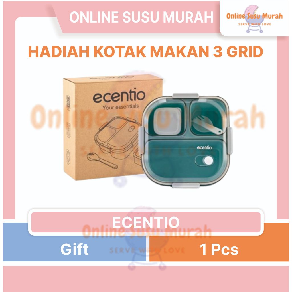 HADIAH KOTAK MAKAN 3 GRID ECENTIO