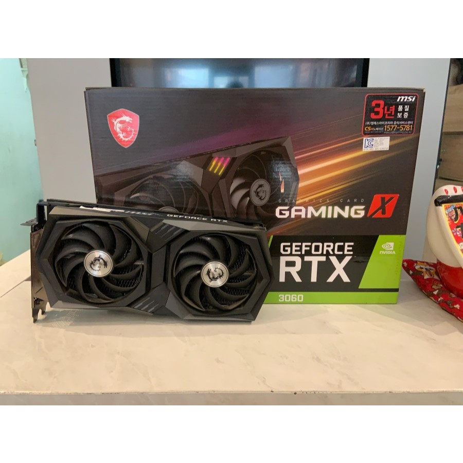 VGA NVIDIA MSI GeForce RTX 3060 Gaming X 12GB GDDR6 - RTX3060 GDDR6 2ND