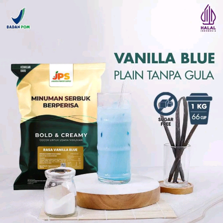 

Powder Drink JPS Bubuk Minuman Rasa VANILLA BLUE PLAIN 1Kg