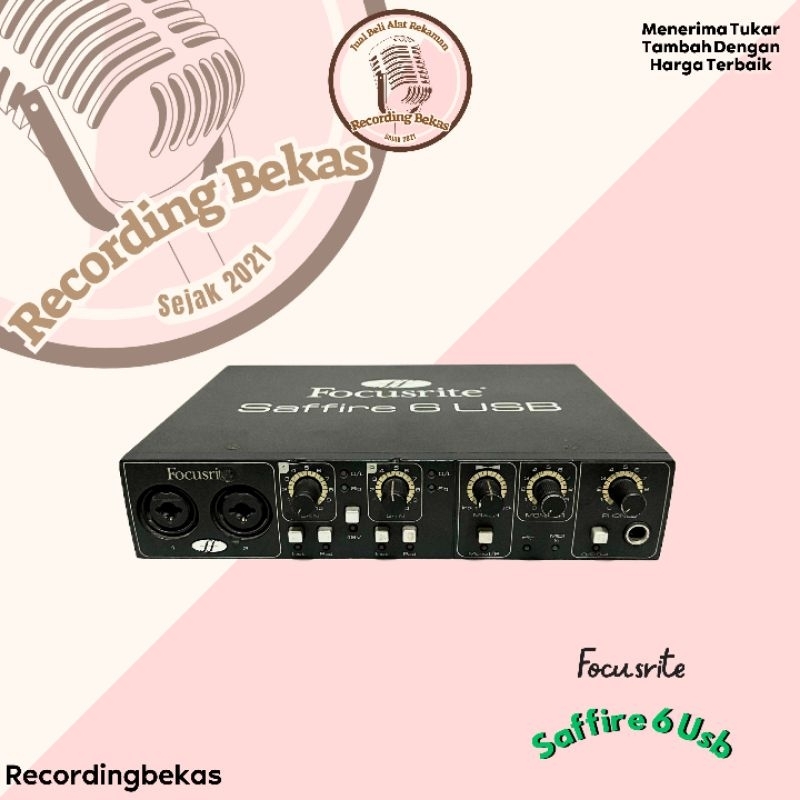 Soundcard Focusrite Saffire 6 Usb