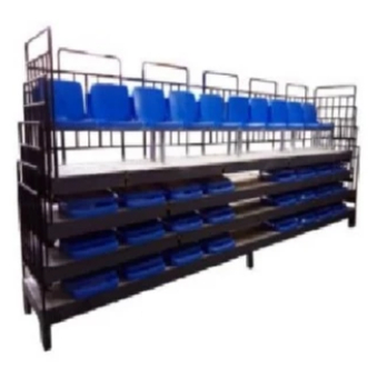 Bangku Olahraga Teleskopik Multifungsi - Kursi Tribun Dapat di lipat