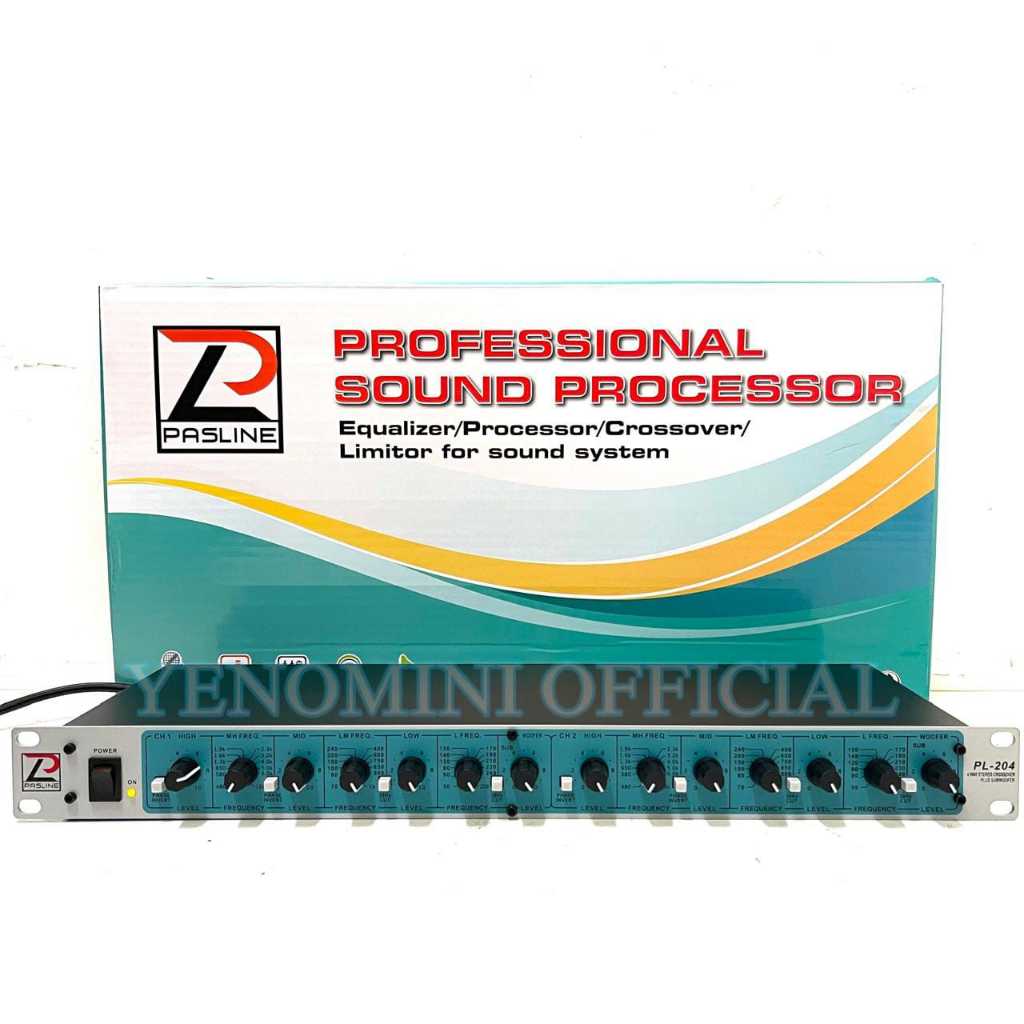 Crossover Aktif Pasline PL204 Double Subwoofer 234way Original pasline pl 204 pl204 Bagus Murah ( Bi