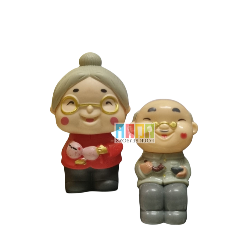 CAKE TOPPER KAKEK NENEK hiasan kue
