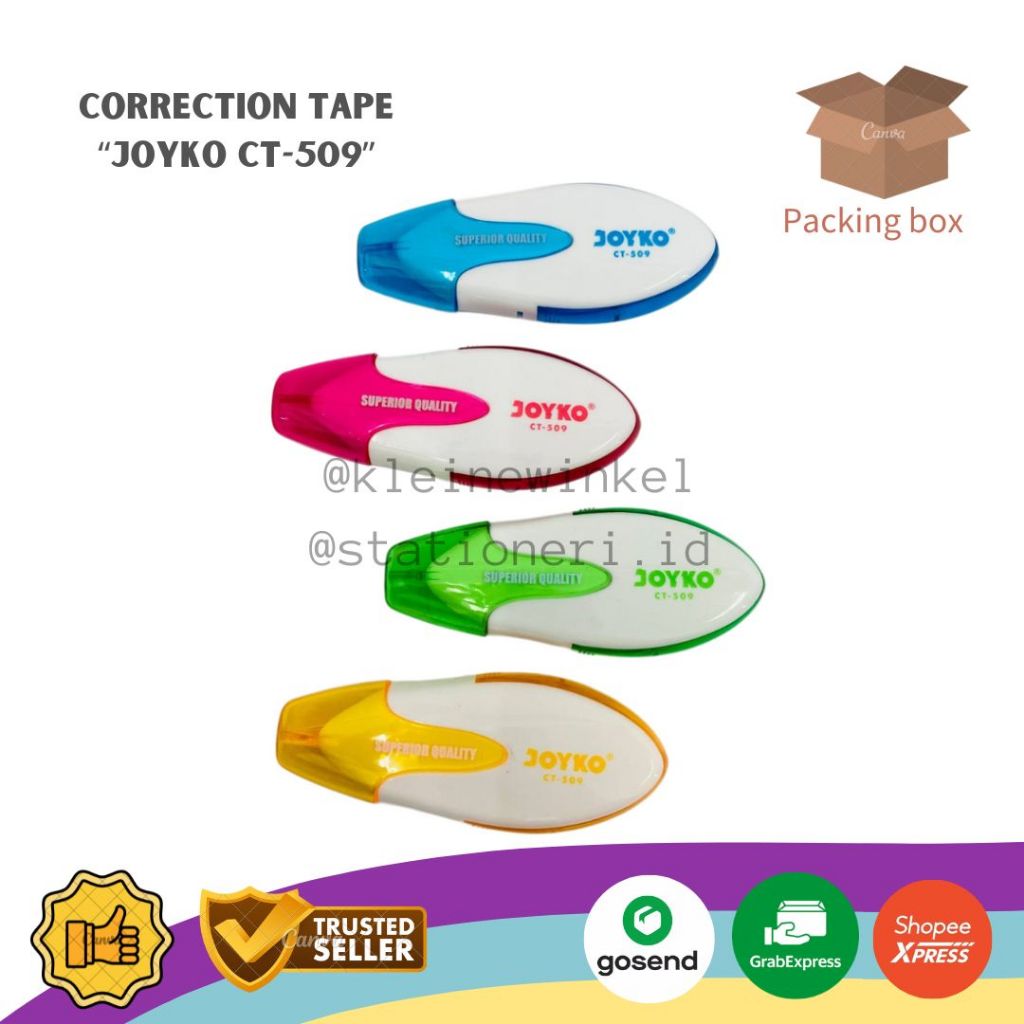 

Correction Tape JOYKO CT-509/ Tipex Kertas Roll Joyko [ 1 PCS ]