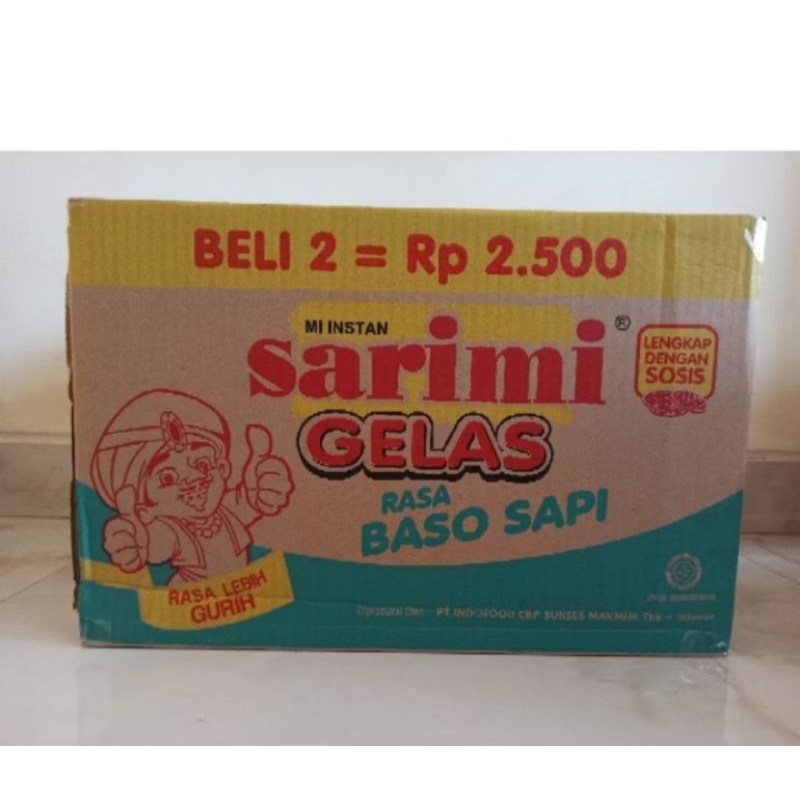 

SARIMI GELAS RASA BAKSO SAPI SATU DUS ISI 120PCS