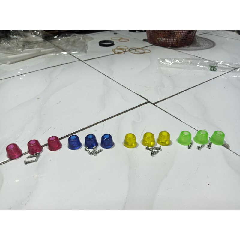 kaki karet tebok sangkar murai Lovebird isi 3 termurah