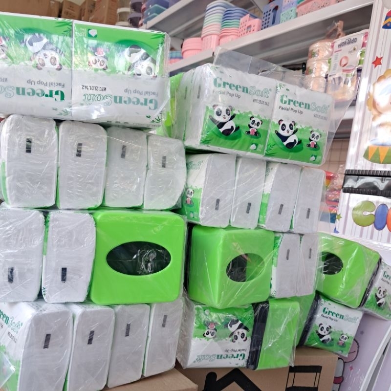 tissue murah/tisu/tissu hijau panda green soft