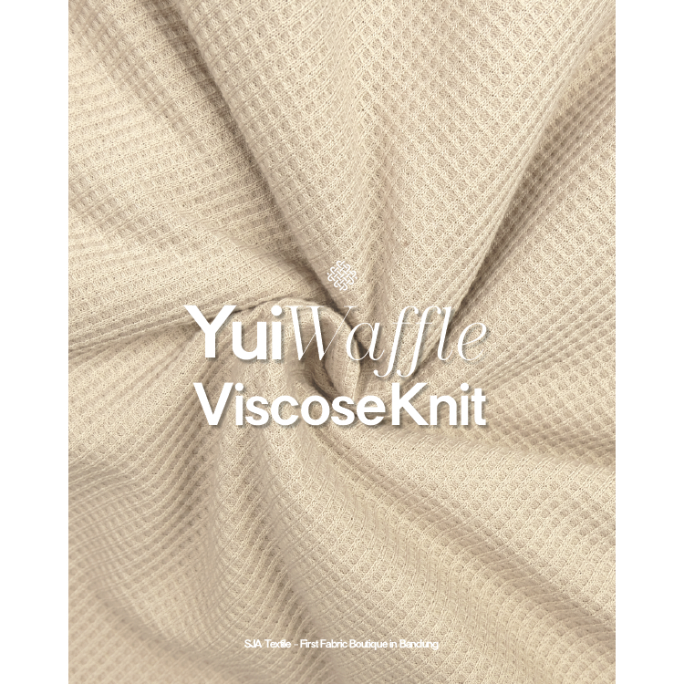 Yui Waffle Viscose Knit - Bahan Kain Knit Kiloan Eceran Premium Knit Super Lembut HARGA PER 0.5KG
