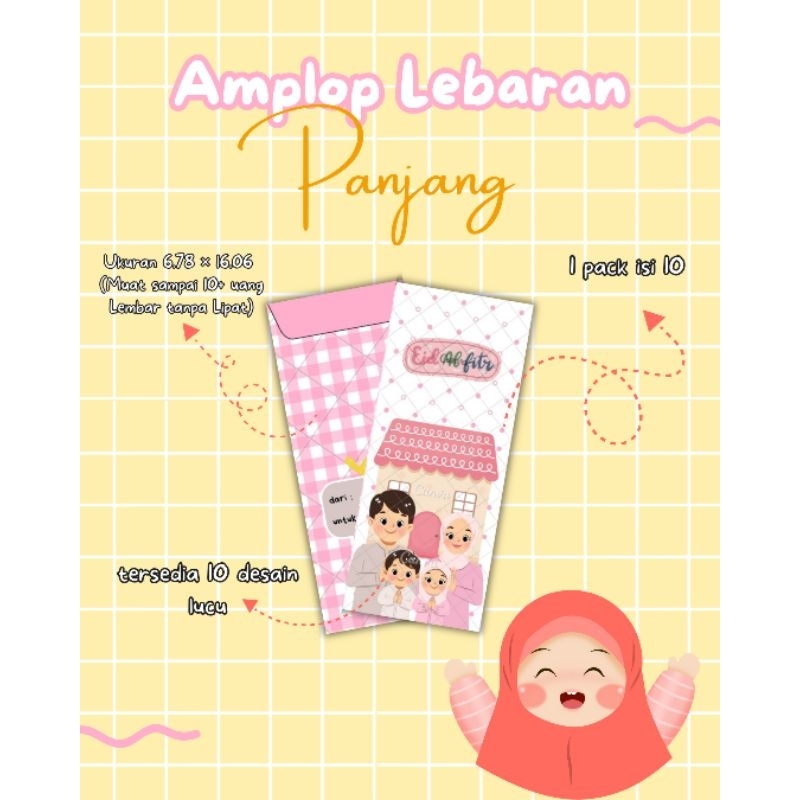 

Amplop Lebaran terbaru 2025 isi 10 pcs | Large size