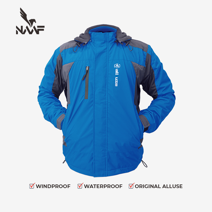 NAAF - Windbreaker Jacket Jaket Waterproof Pria Wanita Outdoor Hiking Touring Gunung Remaja Dewasa P