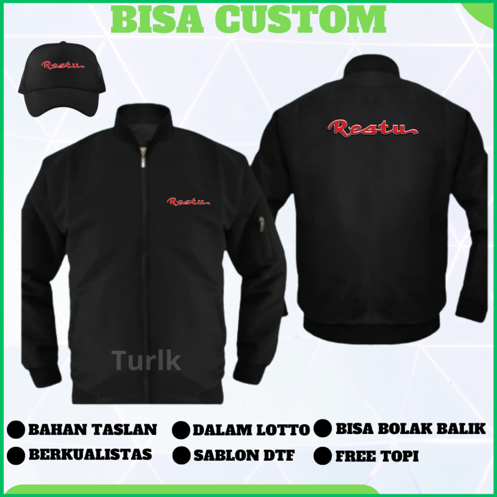 Jaket Bus Restu Jaket Bomber Bus Restu Custom
