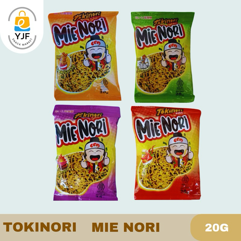 

Takinori Mie Nori Snack Mie Kering Nori / Cemilan Snack Mie Rasa Ayam Bawang / BBQ - 20g