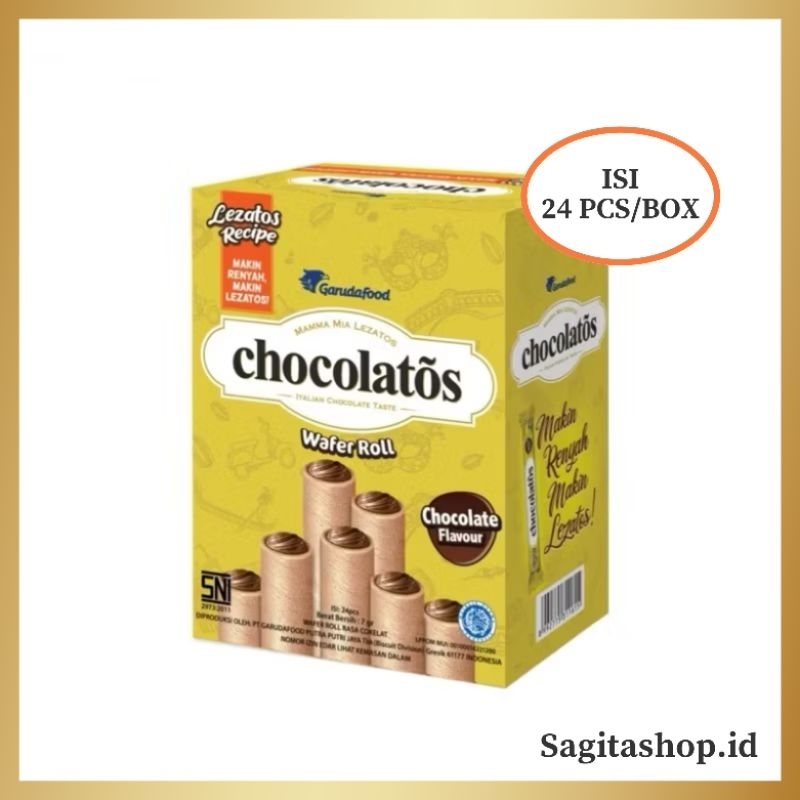 

Chocolatos Wafer Roll Isi 24Pcs/Box